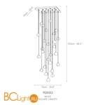 Подвесной светильник Terzani Mizu R26S H4 A9 Q - Схема