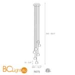 Подвесной светильник Terzani Mizu R07S H4 A9 - Схема