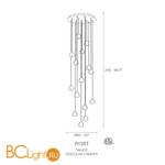 Подвесной светильник Terzani Mizu R15S E8 A9 T - Схема