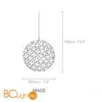 Подвесной светильник Terzani Orten'zia M40S E7 C8 - Схема