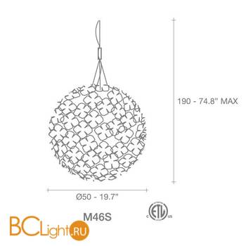 Подвесной светильник Terzani Orten'zia M46S E7 C8 - Схема