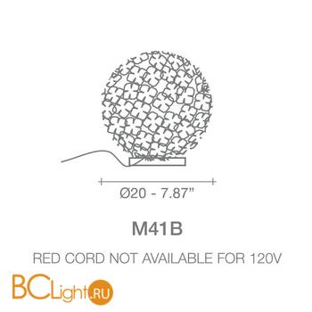 Настольная лампа Terzani Ortenzia M41B H8 C8 - Схема