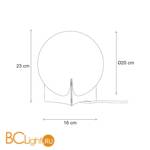 Настольный светильник Terzani Oscar C02B G2 F5 - Схема