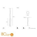 Подвесной светильник Terzani Shar Pei Q40S E7 A9 - Схема