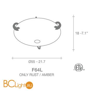 Потолочный светильник Terzani Solune F64L F1 B4 - Схема