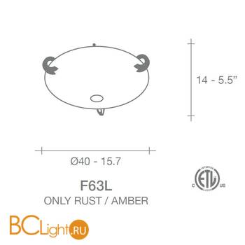 Потолочный светильник Terzani Solune F63L F1 B4 - Схема