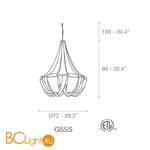 Подвесной светильник Terzani Soscik G55S F7 C8 - Схема