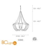 Подвесной светильник Terzani Soscik G56S H4 C8 - Схема