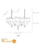 Подвесной светильник Terzani Stream J52S E7 C8 - Схема