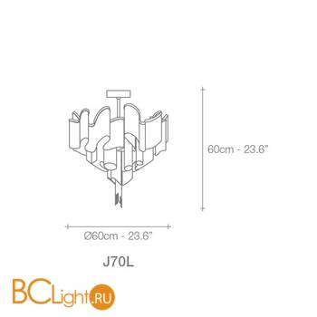 Потолочный светильник Terzani Stream J70L E7 C8 - Схема