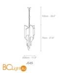 Подвесной светильник Terzani Stream J54S E7 C8 - Схема