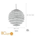Подвесной светильник Terzani Tresor N60S H5 C8 - Схема