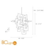 Подвесной светильник Terzani Untitled N30S L3 C8 - Схема