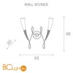 Бра Terzani Virgins A31A F1 B4 - Схема