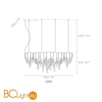 Подвесной светильник Terzani Volver L60S F7 C8 - Схема