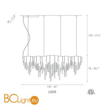 Подвесной светильник Terzani Volver L60S E7 C8 - Схема