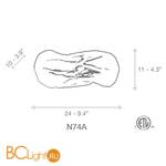 Настенный светильник Terzani Wabi N74A L6 C8 - Схема