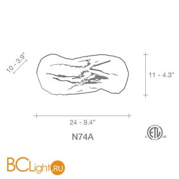 Настенный светильник Terzani Wabi N74A E8 C8 - Схема