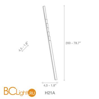 Напольный светильник Terzani Zag H21A F3 C8 - Схема