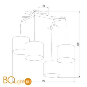 Люстра TK Lighting 6554 Albero White a059258 - Фото 0