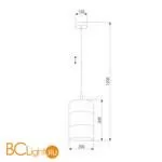 Подвесной светильник TK Lighting 3214 Bogart Black a052355 - Фото 0