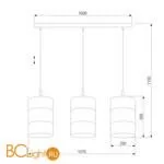 Подвесной светильник TK Lighting 3215 Bogart Black a052356 - Фото 0