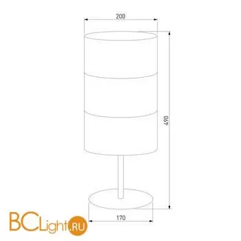 Настольная лампа TK Lighting 5058 Bogart Black a059388 - Фото 0