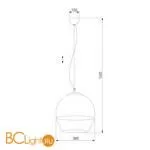 Подвесной светильник TK Lighting 3344 Boulette Graphite a059462 - Фото 0