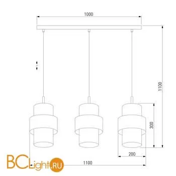 Подвесной светильник TK Lighting 4378 Calisto a052352 - Фото 1