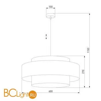 Подвесной светильник TK Lighting 4376 Calisto a059375 - Фото 0