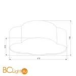 Потолочный светильник TK Lighting Cloud 3144 a059779 - Фото 0