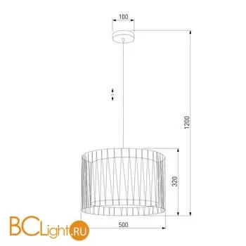 Подвесной светильник TK Lighting 1655 Harmony Black a059560 - Фото 0