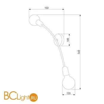 Бра TK Lighting 2721 Helix Black a059508 - Фото 0