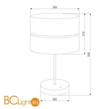 Настольная лампа TK Lighting 5467 Hilton Black Gold a059368 - Фото 0