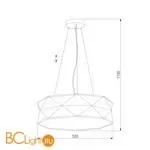 Подвесной светильник TK Lighting 3313 Kantoor Graphite a059429 - Фото 0