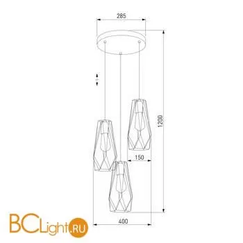 Подвесной светильник TK Lighting 2697 Lugo Gold a059505 - Фото 0
