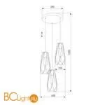 Подвесной светильник TK Lighting 2697 Lugo Gold a059505 - Фото 0