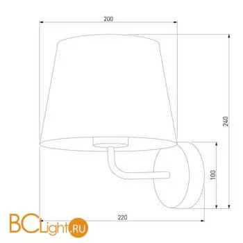 Бра TK Lighting Maja 1880 Maja Grafit a059601 - Фото 0