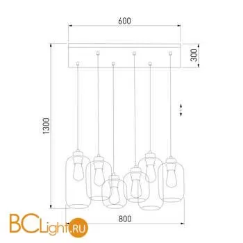 Подвесной светильник TK Lighting 3328 Marco Green - Фото 1