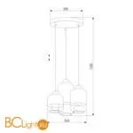 Подвесной светильник TK Lighting Marco 3357 Marco Silver a059444 - Фото 0