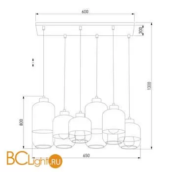 Подвесной светильник TK Lighting Marco 3359 Marco Silver a059445 - Фото 0