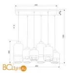 Подвесной светильник TK Lighting Marco 3359 Marco Silver a059445 - Фото 0