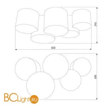 Потолочный светильник TK Lighting Mona Nature 6593 Mona Nature a058067 - Фото 4