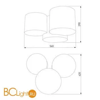 Потолочный светильник TK Lighting Mona 3275 Mona Kids a059795 - Фото 0