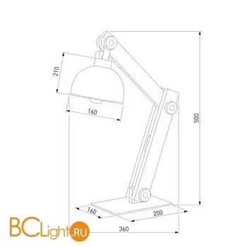 Настольная лампа TK Lighting 5021 Oslo a059526 - Фото 0