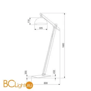 Торшер TK Lighting 5023 Oslo a056875 - Фото 0