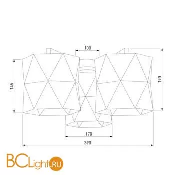 Потолочный светильник TK Lighting 1042 Siro Black Gold a059407 - Фото 0