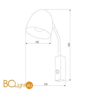 Бра TK Lighting 4167 Soho Black a059620 - Фото 0