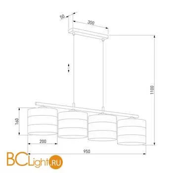 Подвесной светильник TK Lighting 3213 Tago Black a059381 - Фото 0