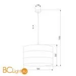 Подвесной светильник TK Lighting 3222 Tago White a059382 - Фото 0